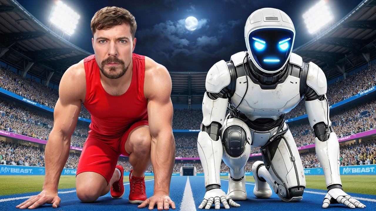 Fastest Man vs Robot: Epic Final Challenge ⚡
