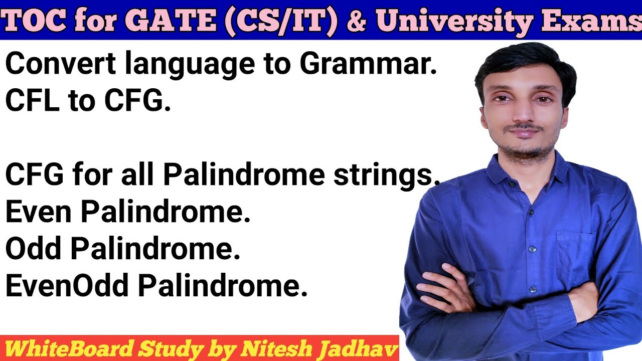 Comprehensive CFGs for Palindromes: Odd, Even, and More π