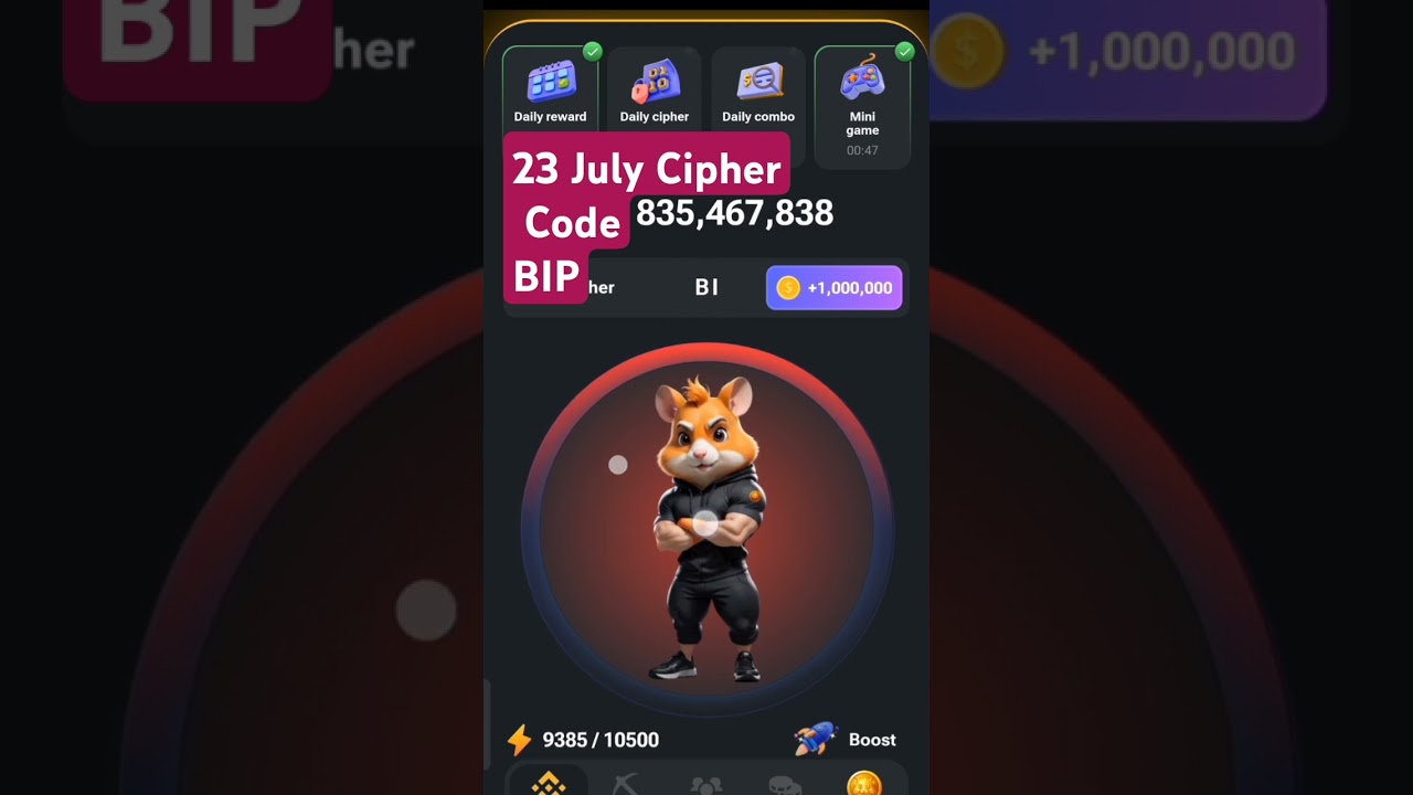 23 Unlock the Hamster Kombat Cipher Code! ๐น๐ฅ