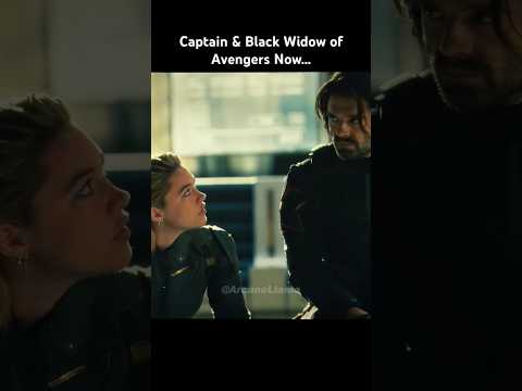 Captain America & Black Widow: Now & Then🔥💀 #actionmovies #marvel #movie #shorts #mcu #bucky #sentry