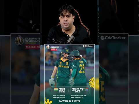 SA-W Defeat IND-W by 3 Wickets! 🏏🔥 | Nadine de Klerk the Hero!