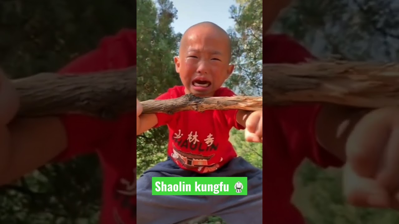 Shaolin Kungfu Training 🥋 #LittleMonk