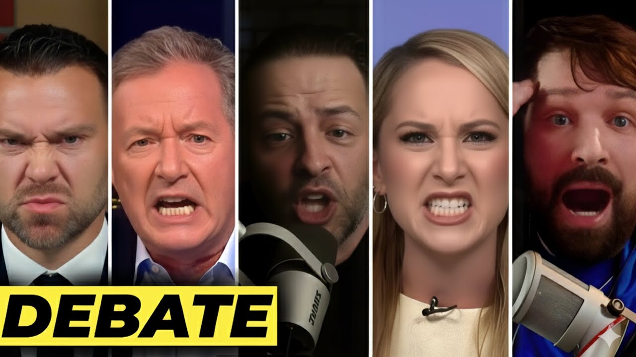 Heated 1v4 Debate: Piers Morgan & Charlie Kirk 🔥
