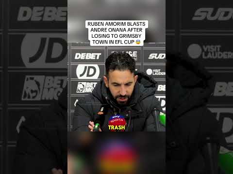 “Andre Onana is a DISGRACE” - Ruben Amorim Post Match Interview - Grimsby vs Manchester United