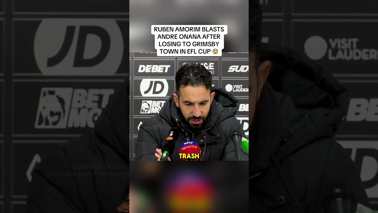 Ruben Amorim Slams Andre Onana After Grimsby Defeats Manchester United in Penalties ⚽