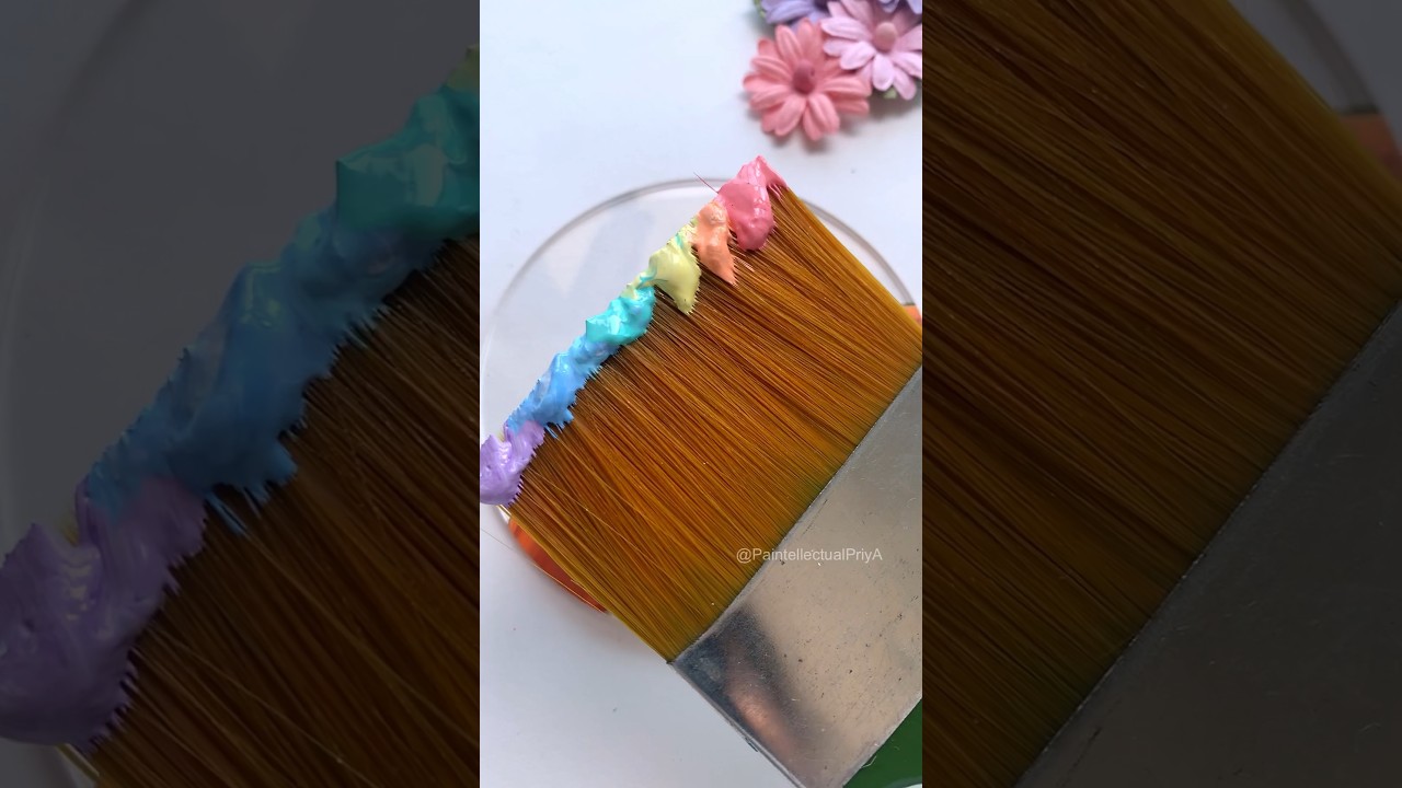 Rainbow Glass Painting DIY 🌈 😱 #shorts