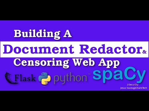 Build a Document Redactor Web App with spaCy & Python