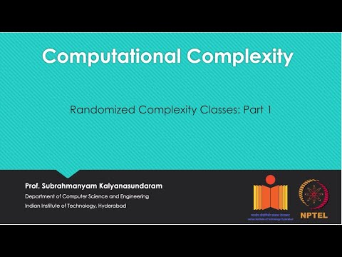 mod05lec27 - Randomized Complexity Classes: Part 1