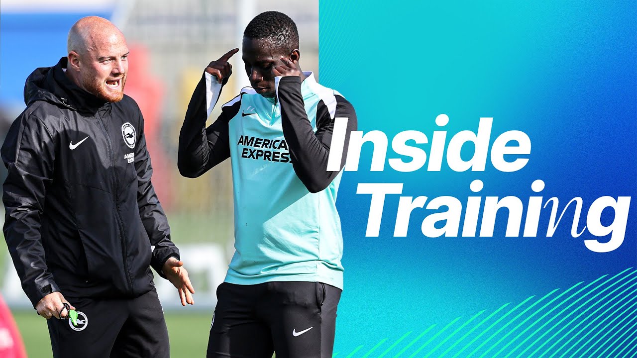 Brighton's Inside Training: Preparation for Manchester United Match