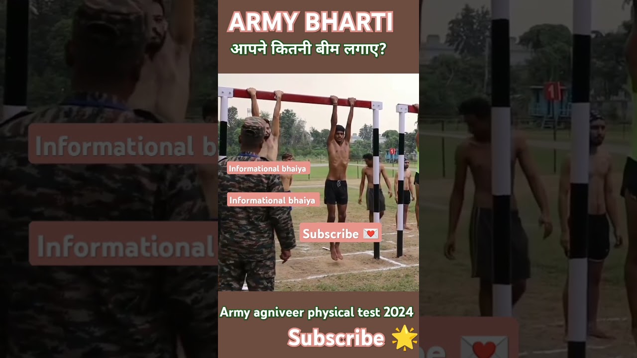 Agniveer Army Physical Test 2024 🏋️♂️