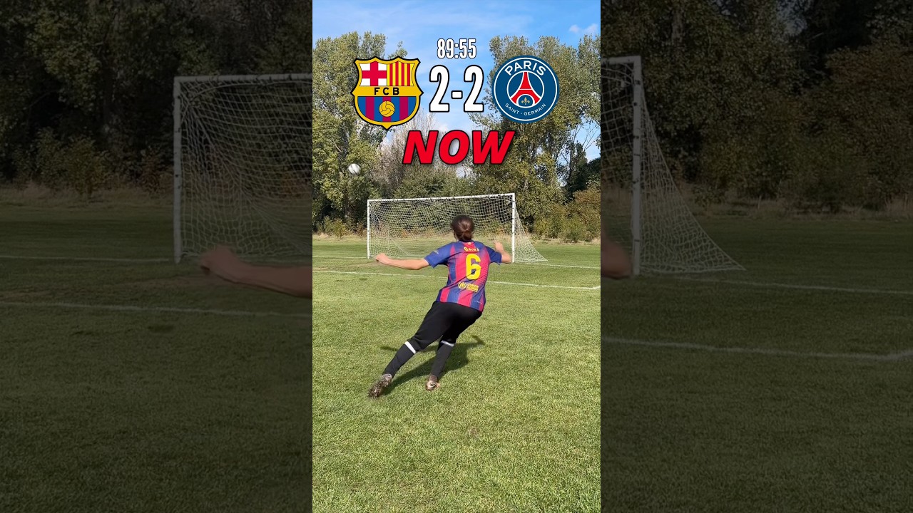 Barcelona 🆚 PSG 🏆 Imagine this happens 👀… #football #shorts