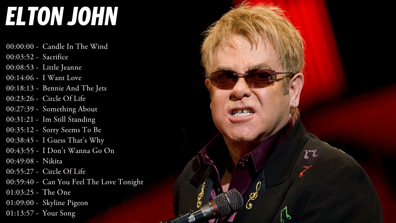 Elton John Greatest Hits Collection - The Ultimate Playlist of His Best Songs