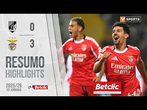 Resumo: Vitória SC 0-3 Benfica (Liga 25/26 #10)