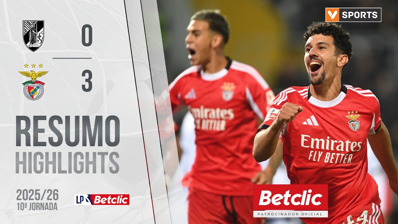 Benfica domina Vitória SC com vitória por 3-0 na Liga 25/26 ⚽