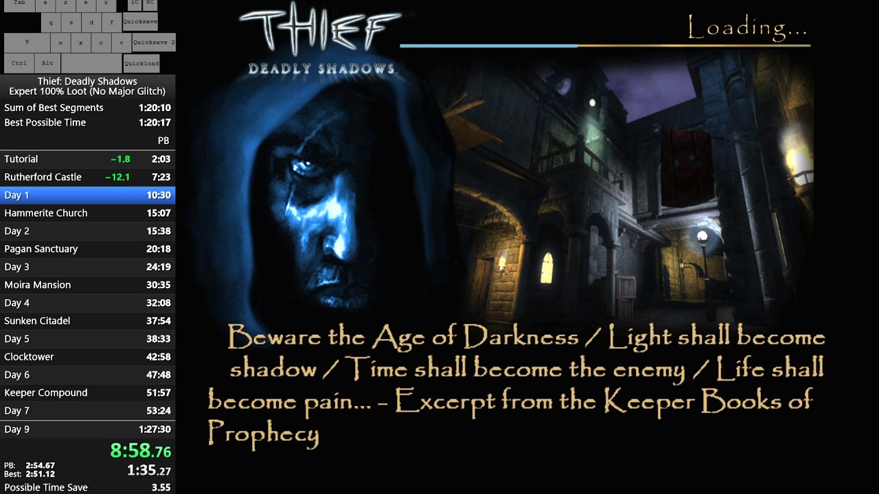 Thief: Deadly Shadows Speedrun โ Expert in 1:19:26 with 100% Loot ๐ฏ