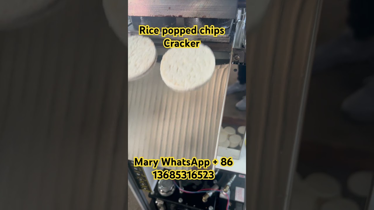 Efficient 90mm Rice Popped Chip & Rice Cake Making Machine 🍚