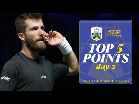 Top 5 points of the day 2 | Rolex Paris Masters 2025