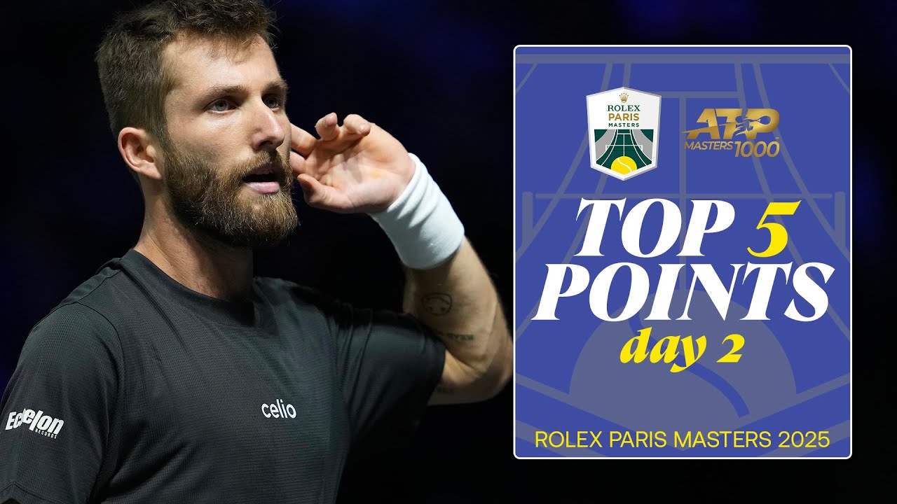 Top 5 Day 2 Highlights at Rolex Paris Masters 2025 ๐พ | Top 5 Moments to Watch