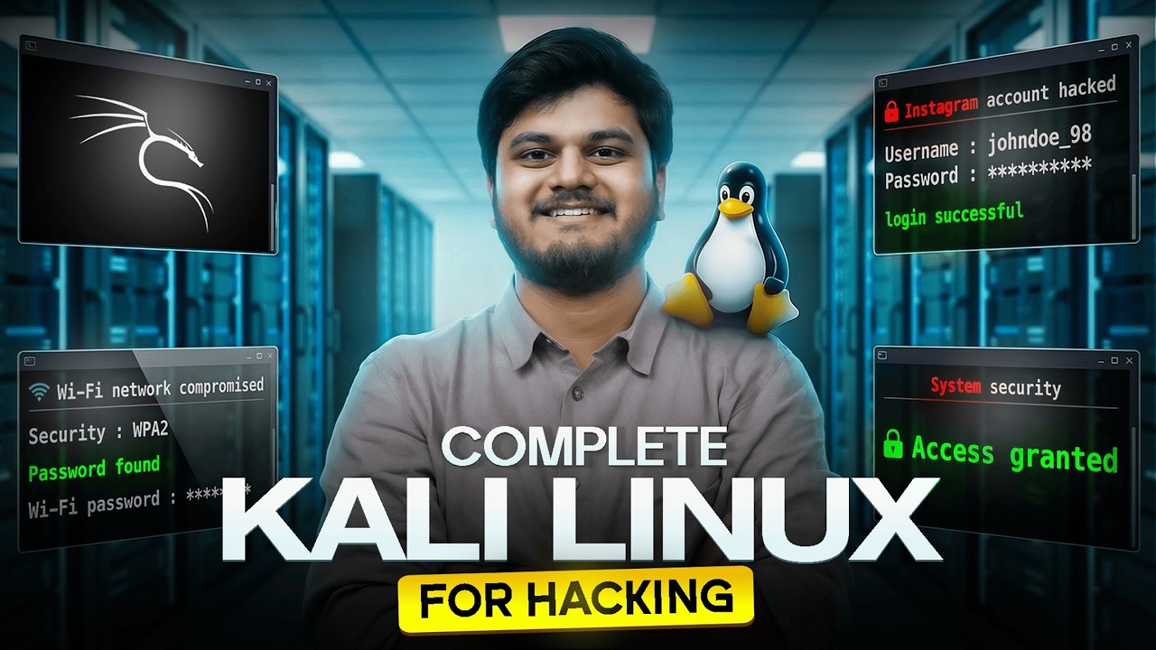 Kali Linux Cyber Security Tutorial 2026 | Beginner to Advanced