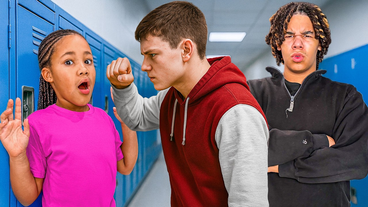 Big Brother Shields Sister from School Bully π‘οΈ