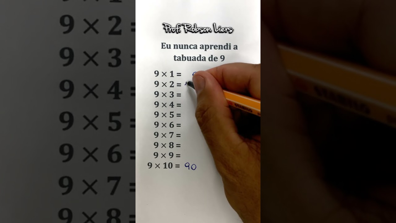 Nunca Aprendi a Tabuada do 9? Veja Como Dominar Agora! ✨