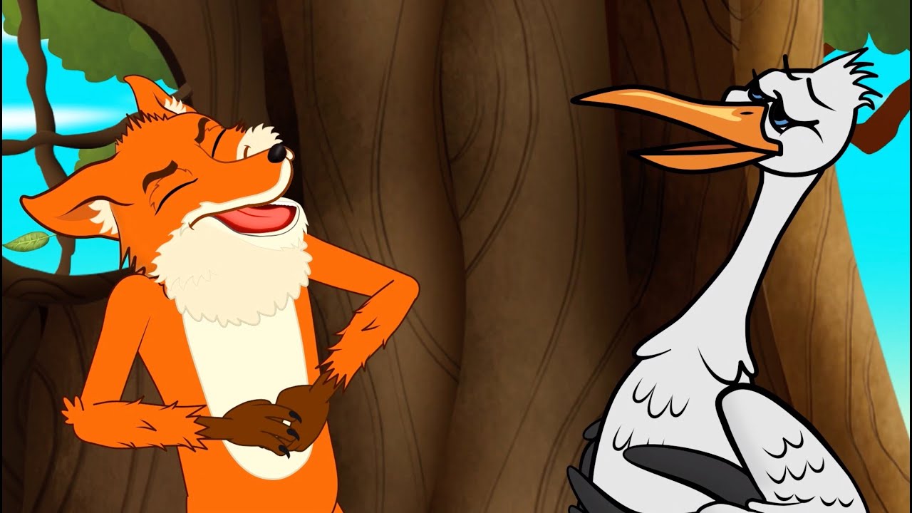 A Raposa e a Cegonha + 10 Fábulas de Esopo 🦊