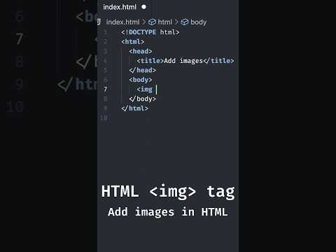 Add images in HTML | HTML img Tag Tutorial #html