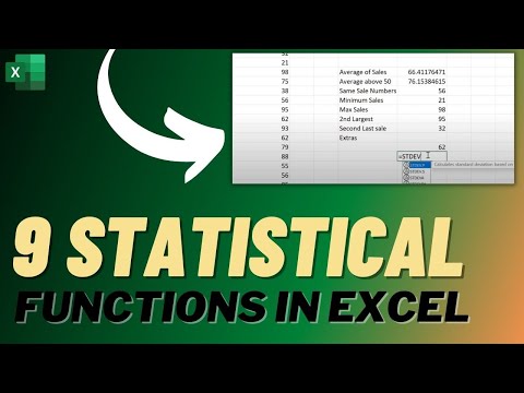 9 Statistical functions in Excel you need to know | Excel Functions