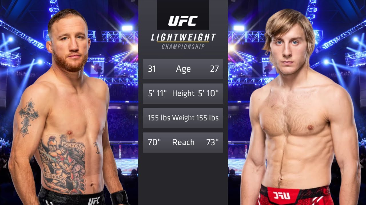 Gaethje vs Pimblett UFC 4 Fight of the Night 🥊