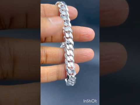 silver bracelet for mens with price and weight #Silver Bracelet for men #New design #Silver bracelet