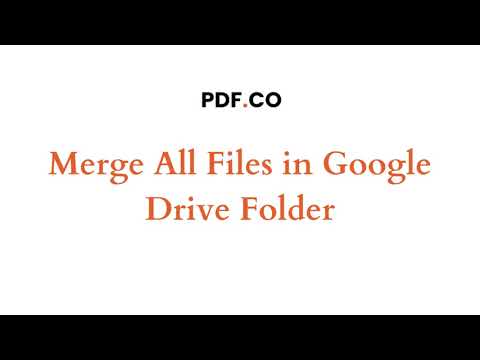 Merge Google Drive Files with PDF.co & Integromat