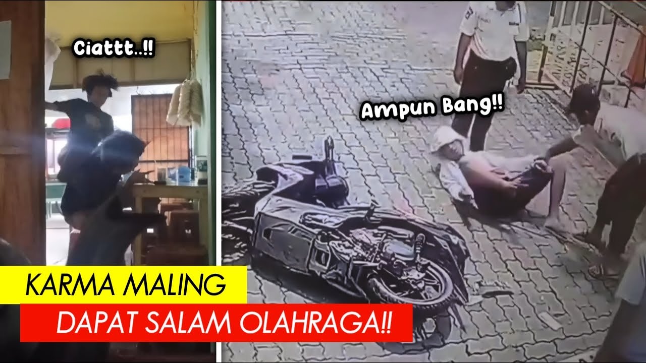 Maling Apes Dapat Salam Olahraga..! Deretan Aksi Maling Gagal yang Berujung Tertangkap - Pt.15