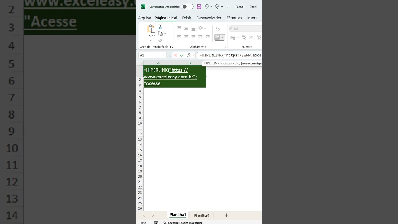 Guia Rápido: Como Usar Hiperlink no Excel 🔗
