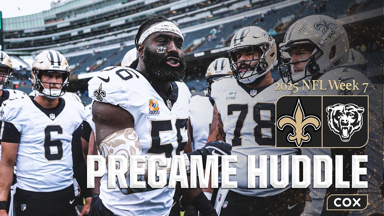 Saints Pregame Huddle vs Bears | NFL Week 7 2025