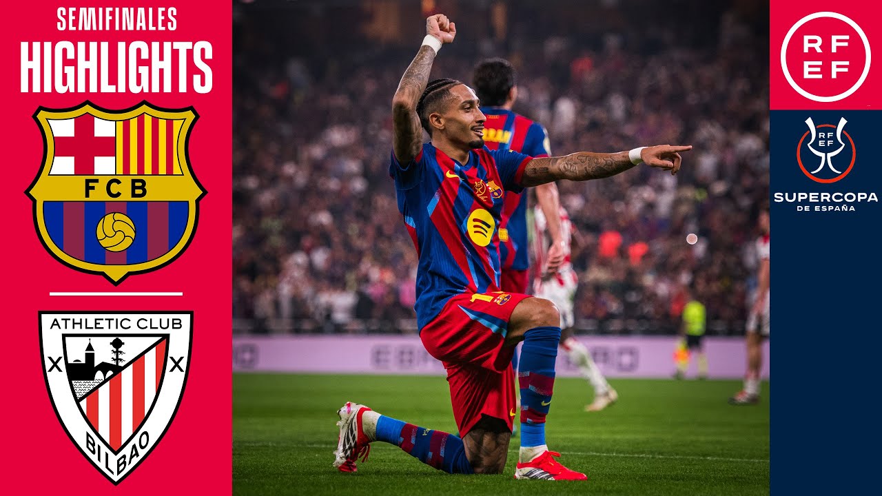 Supercopa 2026 Semifinal: Barcelona 5-0 Athletic ⚽
