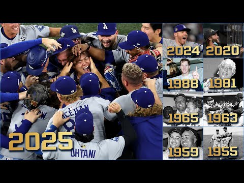 The ending of EVERY Dodgers World Series championship! (9 total titles between 1955-2025!)