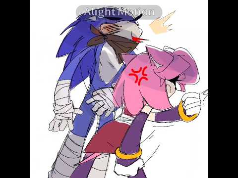 SONAMY BOOM💥 #viral #art #sonic #sonicboom #amy #animation #fyp #trending #shorts