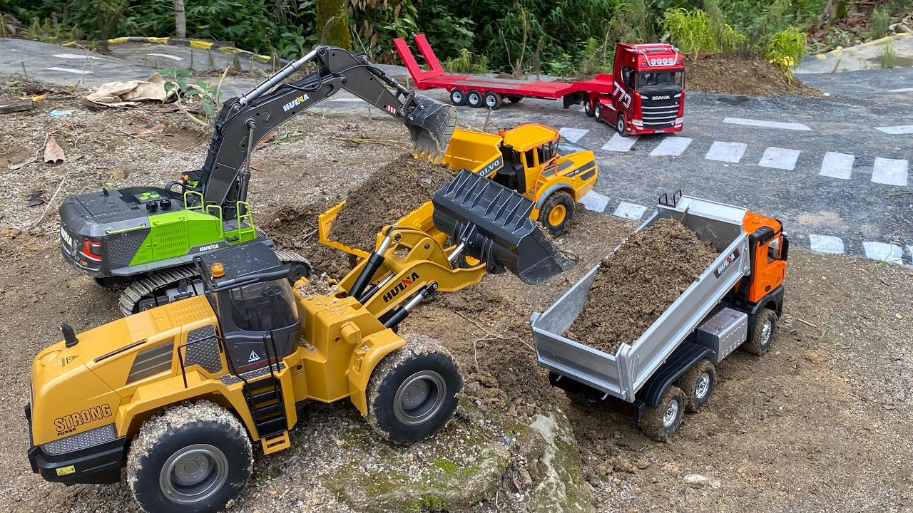 Aksi #61: Excavator, Dump Truck & Wheel Loader RC 🚧