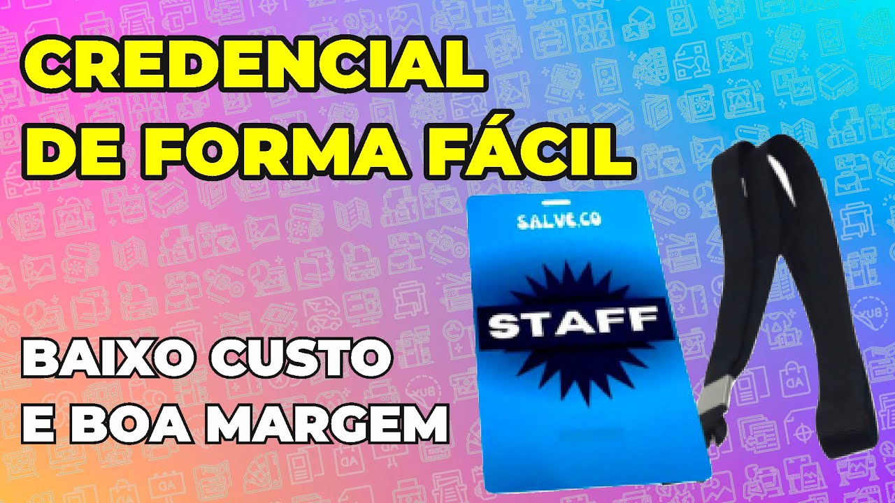 Aprenda a Fazer Credenciais Plastificadas Rápidas e Facéis! 🎫