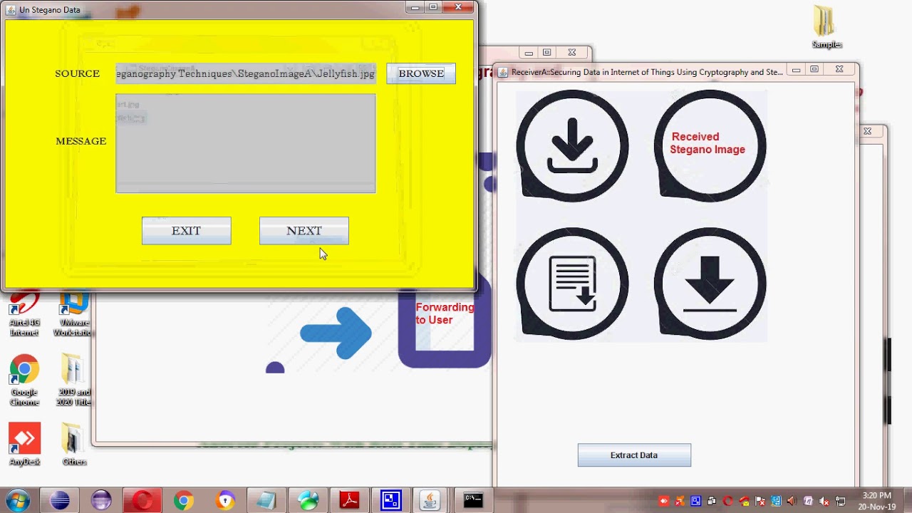 Enhancing IoT Data Security with Cryptography & Steganography π