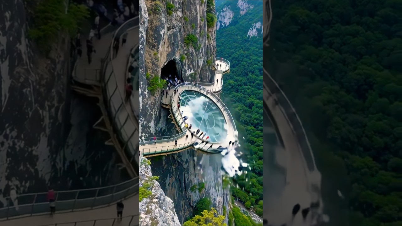 Cliffside Glass Bridge Shatters! 😱