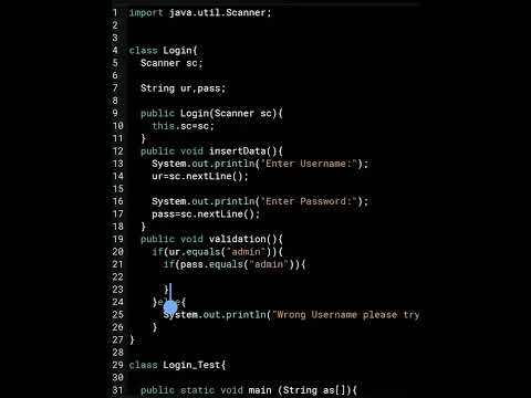 Java Program to Create Login Page