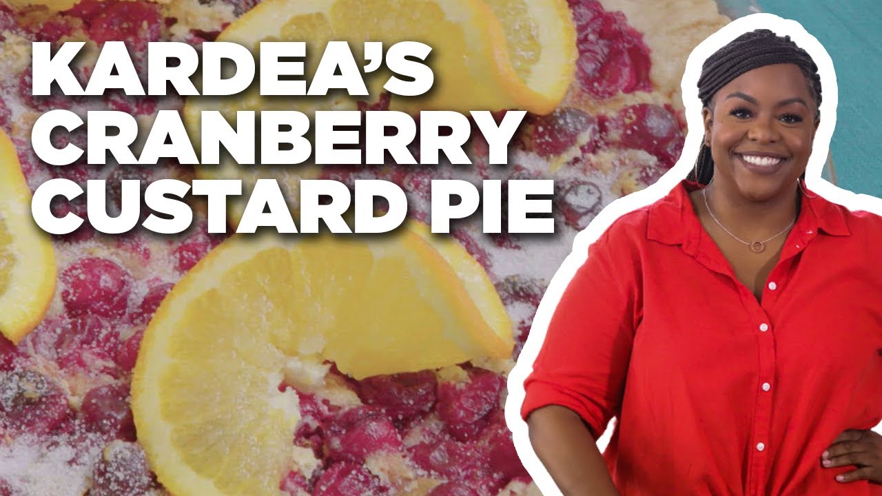 Kardea Brown's Cranberry Custard Pie 🍒