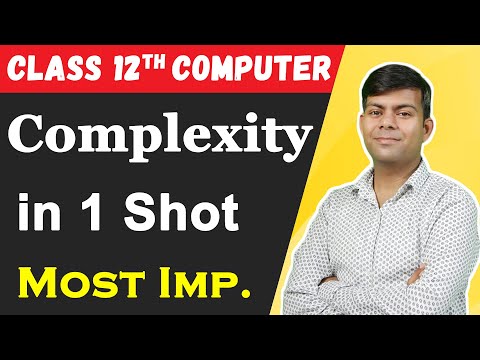 Computational Complexity | Important | Class 12th Computer Science | 2024 Boards Exam