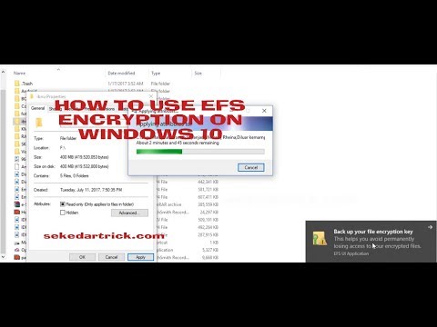 How To Use EFS Encryption On Windows 10