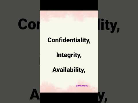 Elements of Information Security #shorts #security #information #knowledge #facts #education