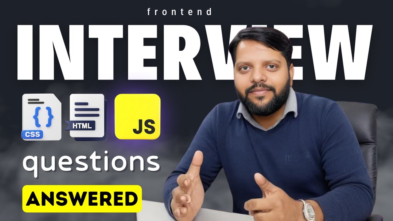 Top HTML, CSS & JS Interview Questions for Frontend Devs 🌟