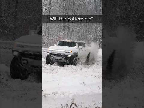 Electric Hummer EV FAIL!? Snow vs Electric Powered Hummer Review