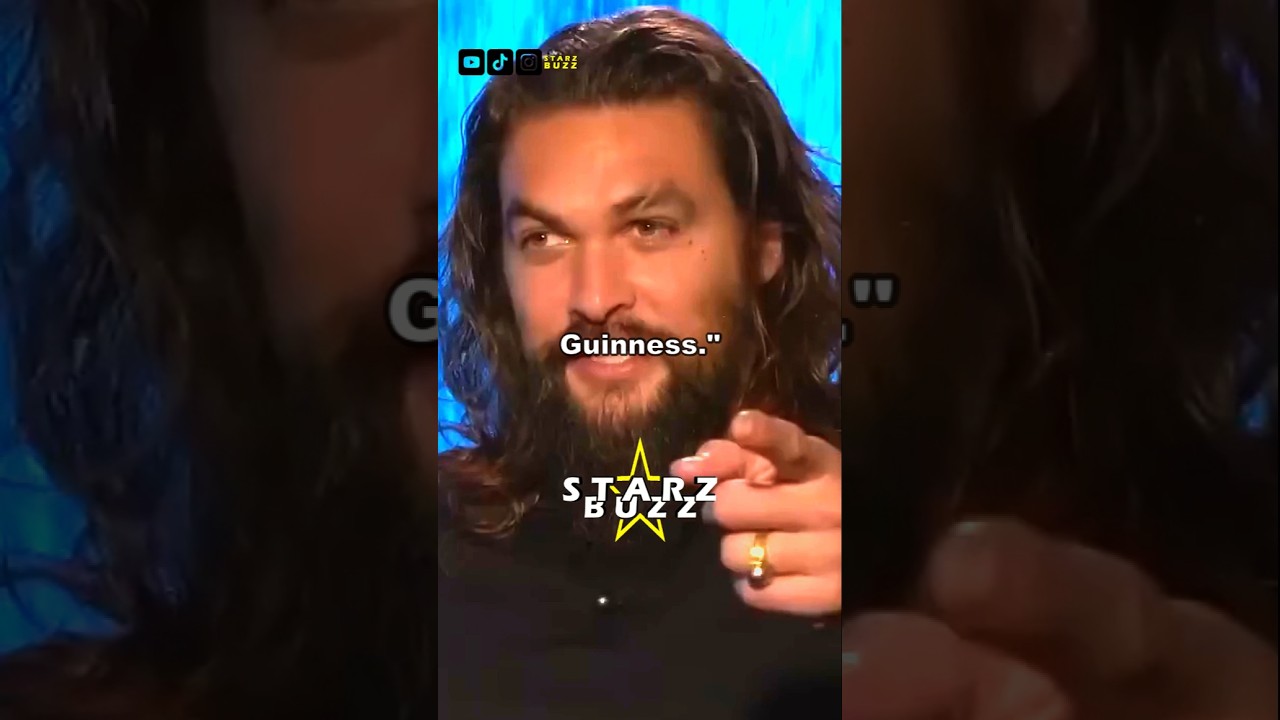 Jason Momoa's Love for Guinness Revealed! 🍻 #Shorts