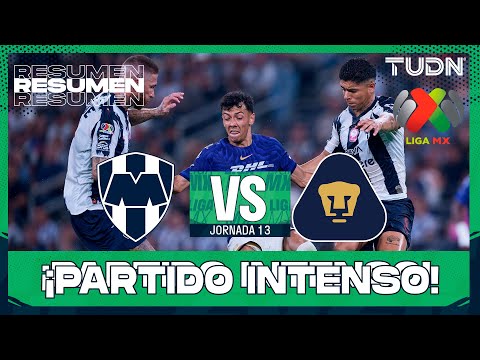 RESUMEN - Monterrey vs Pumas | Liga MX - Jornada 13 Apertura 2025 | TUDN